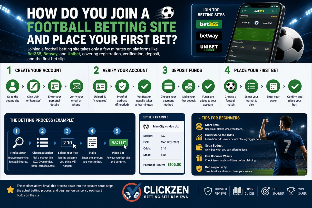 How Do You Join a Football Betting Site and Place Your First Bet
