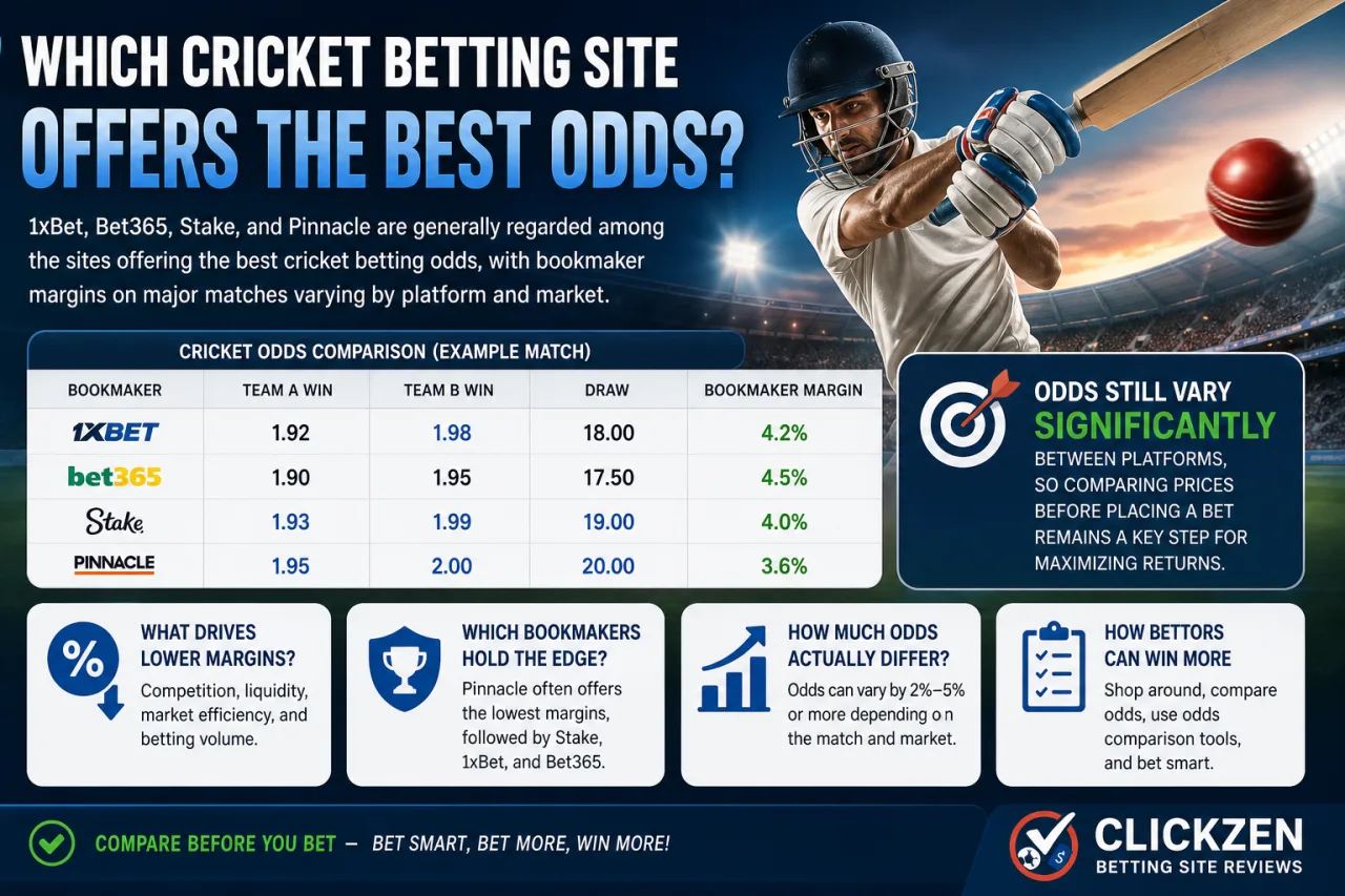 Which Cricket Betting Site Offers the Best Odds