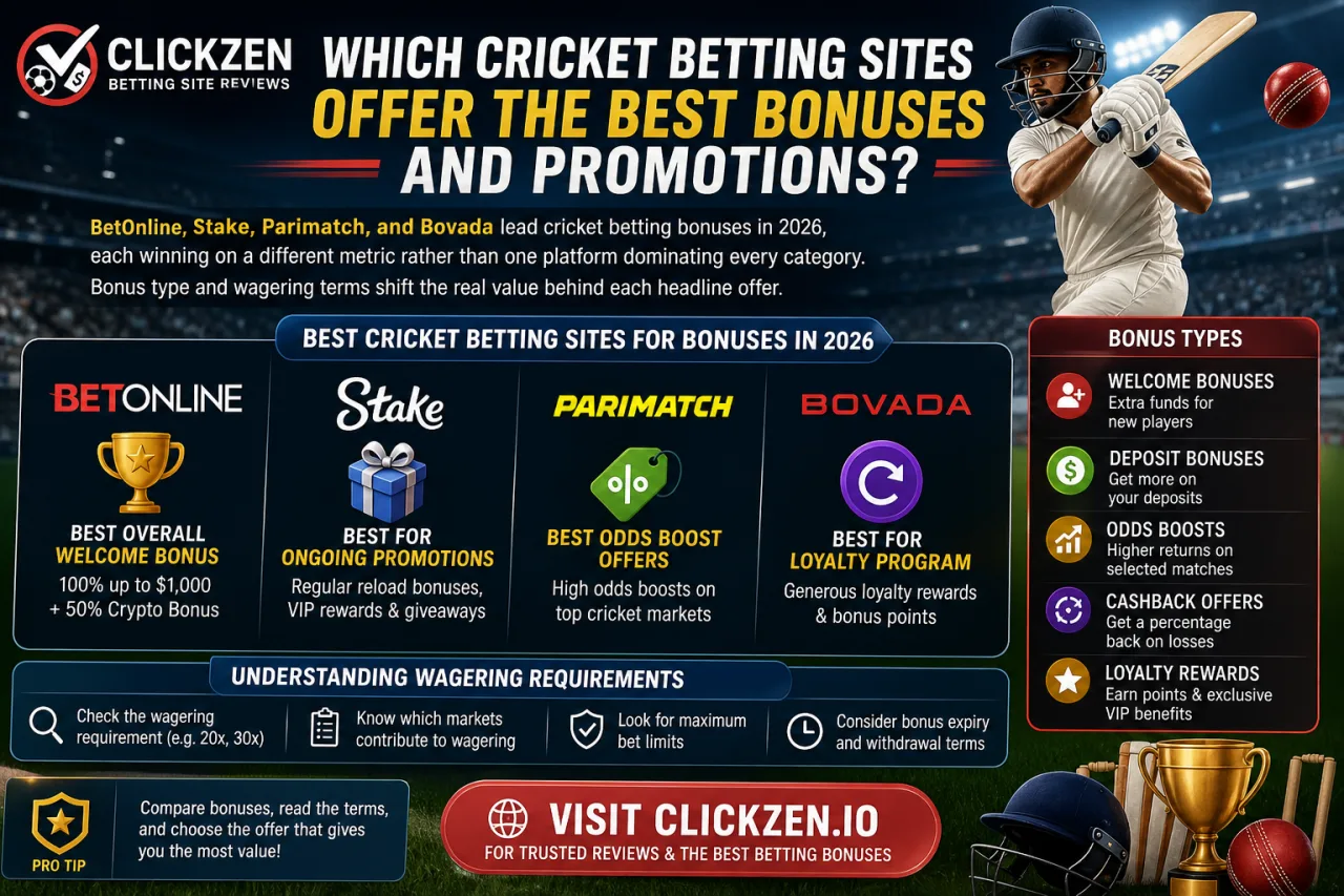 Which Cricket Betting Sites Offer the Best Bonuses and Promotions