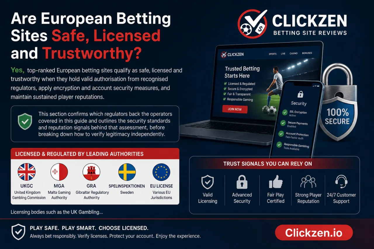 Are European Betting Sites Safe, Licensed and Trustworthy Are European Betting Sites Safe, Licensed and Trustworthy