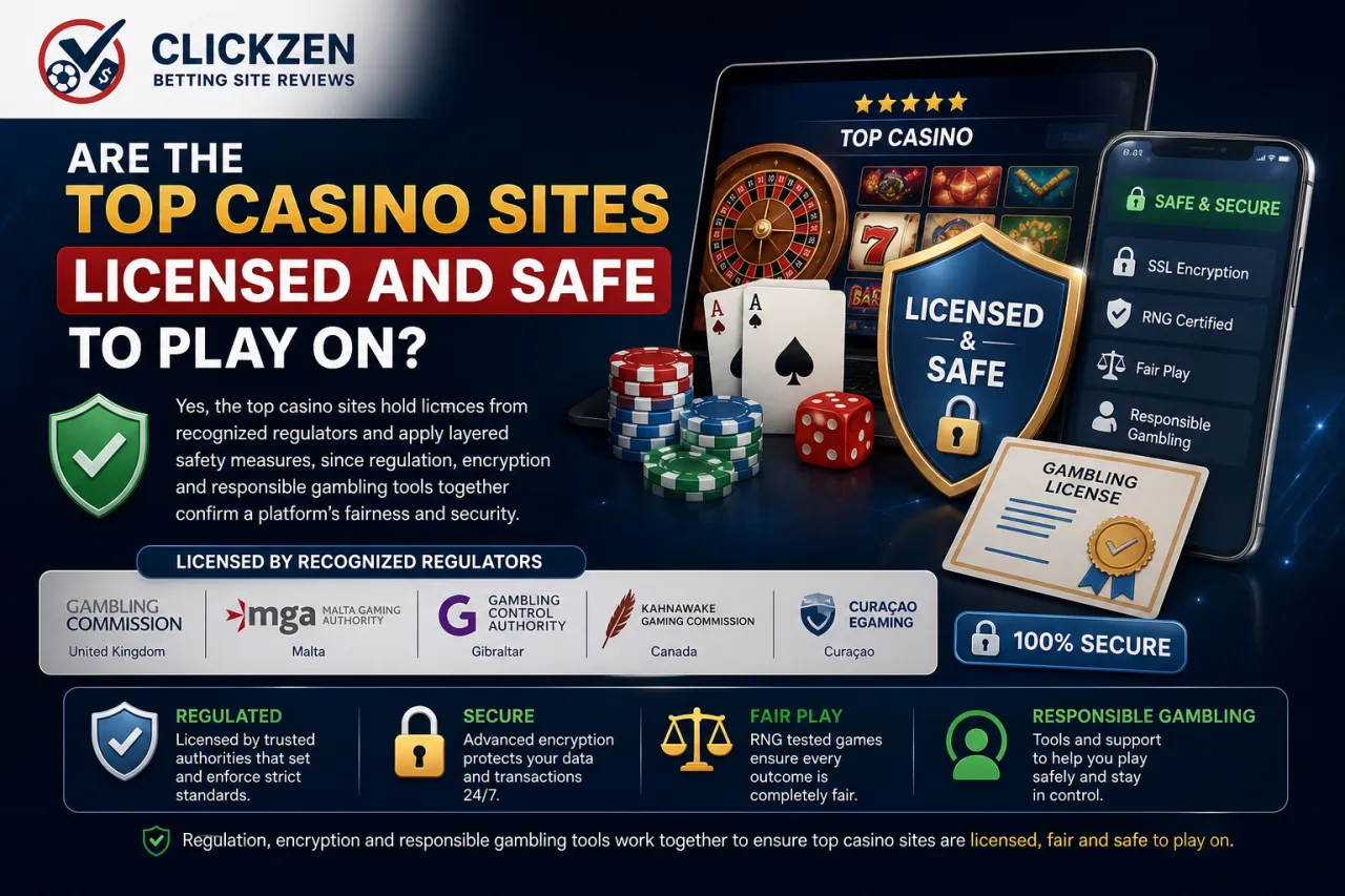 Are the Top Casino Sites Licensed and Safe to Play On