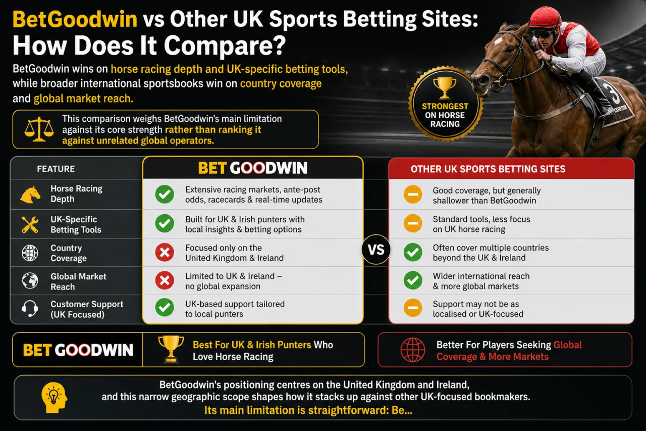 BetGoodwin vs Other UK Sports Betting Sites: How Does It Compare
