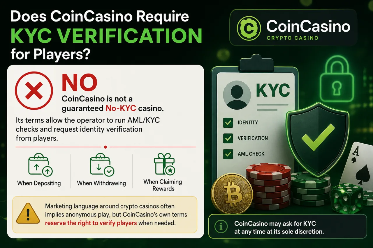 Does CoinCasino require KYC verification
