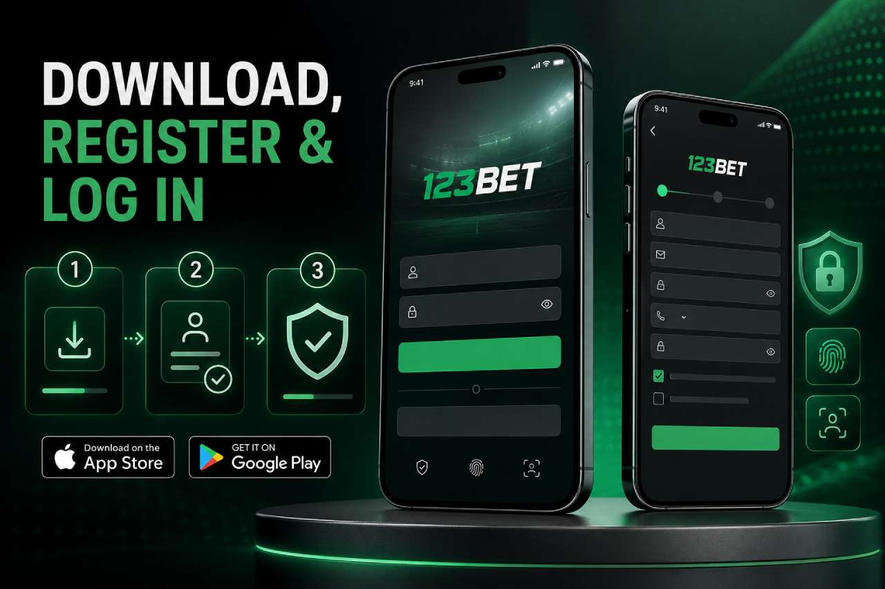 Steps to download the official 123BET app, register an account and log in safely