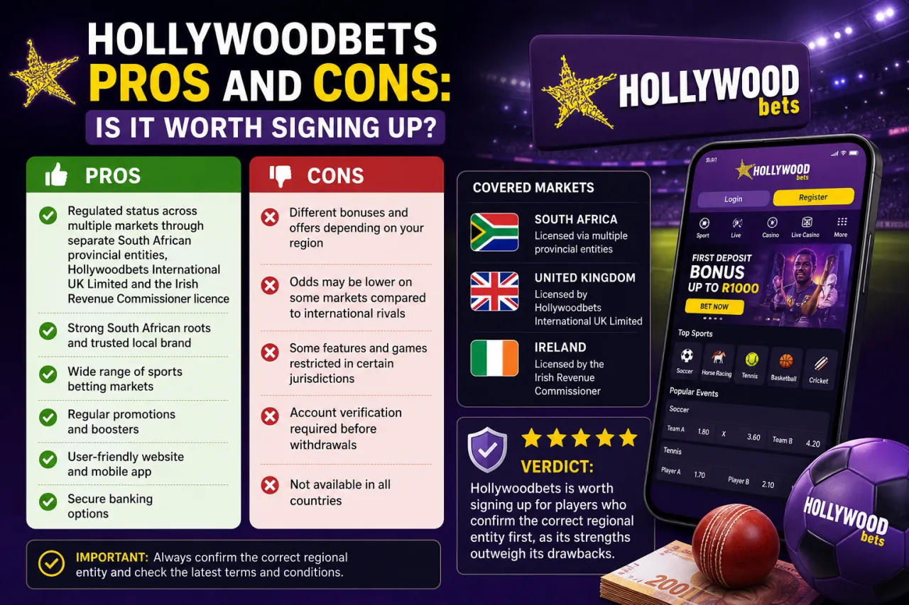 Hollywoodbets Pros and Cons Is It Worth Signing Up