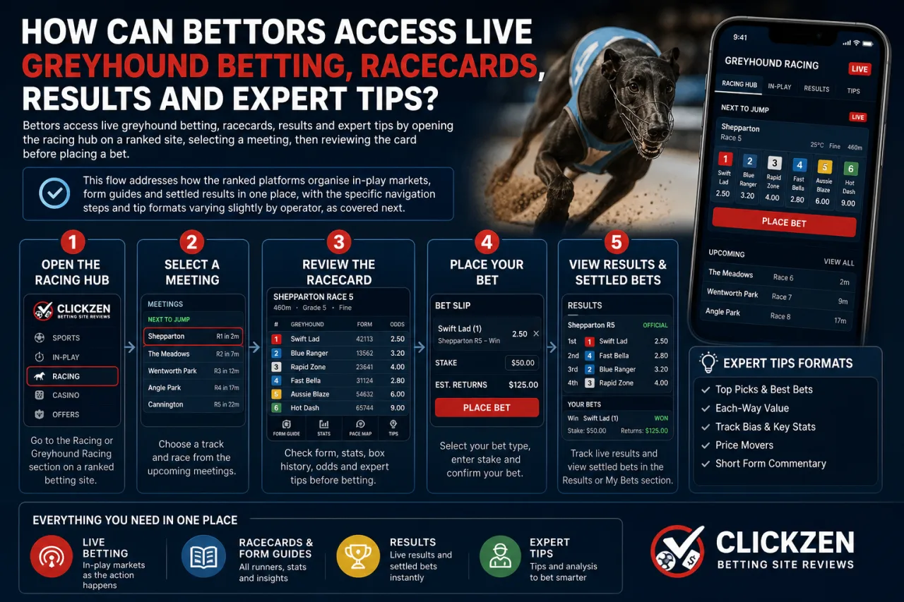 How Can Bettors Access Live Greyhound Betting, Racecards, Results and Expert Tips