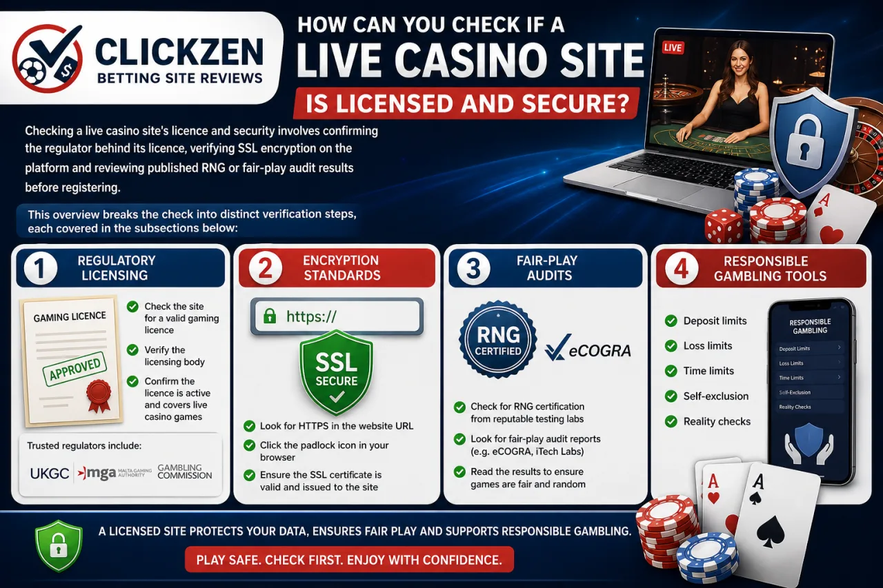 How Can You Check If a Live Casino Site Is Licensed and Secure