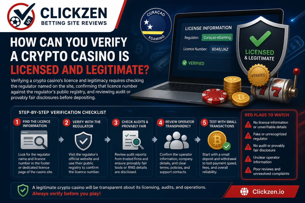 How Can You Verify a Crypto Casino Is Licensed and Legitimate