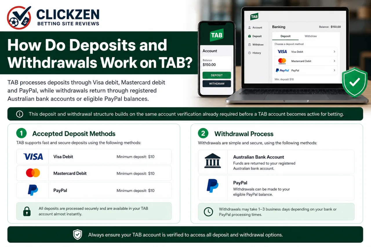 How Do Deposits and Withdrawals Work on TAB