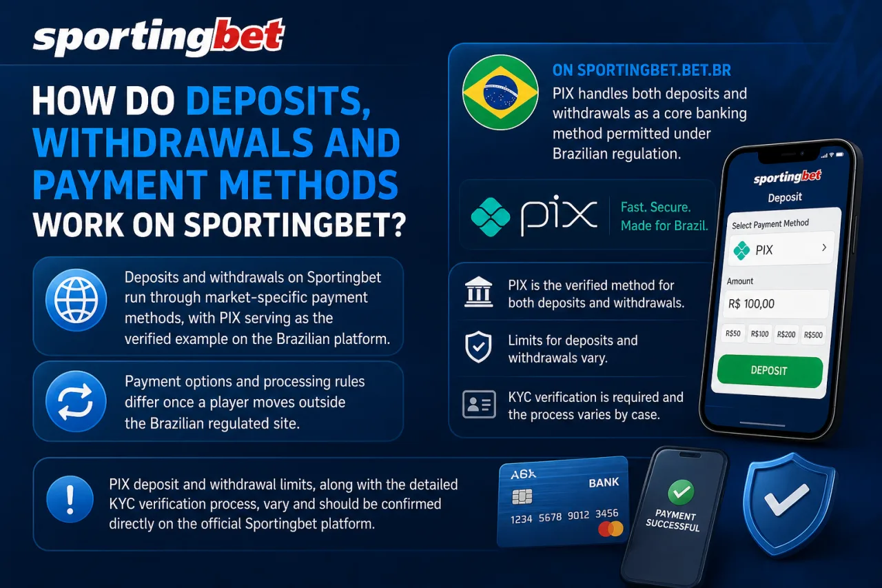 How Do Deposits, Withdrawals and Payment Methods Work on Sportingbet