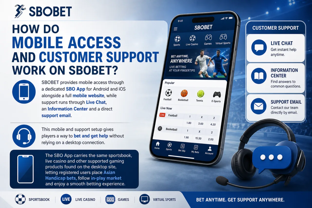 How Do Mobile Access and Customer Support Work on SBOBET