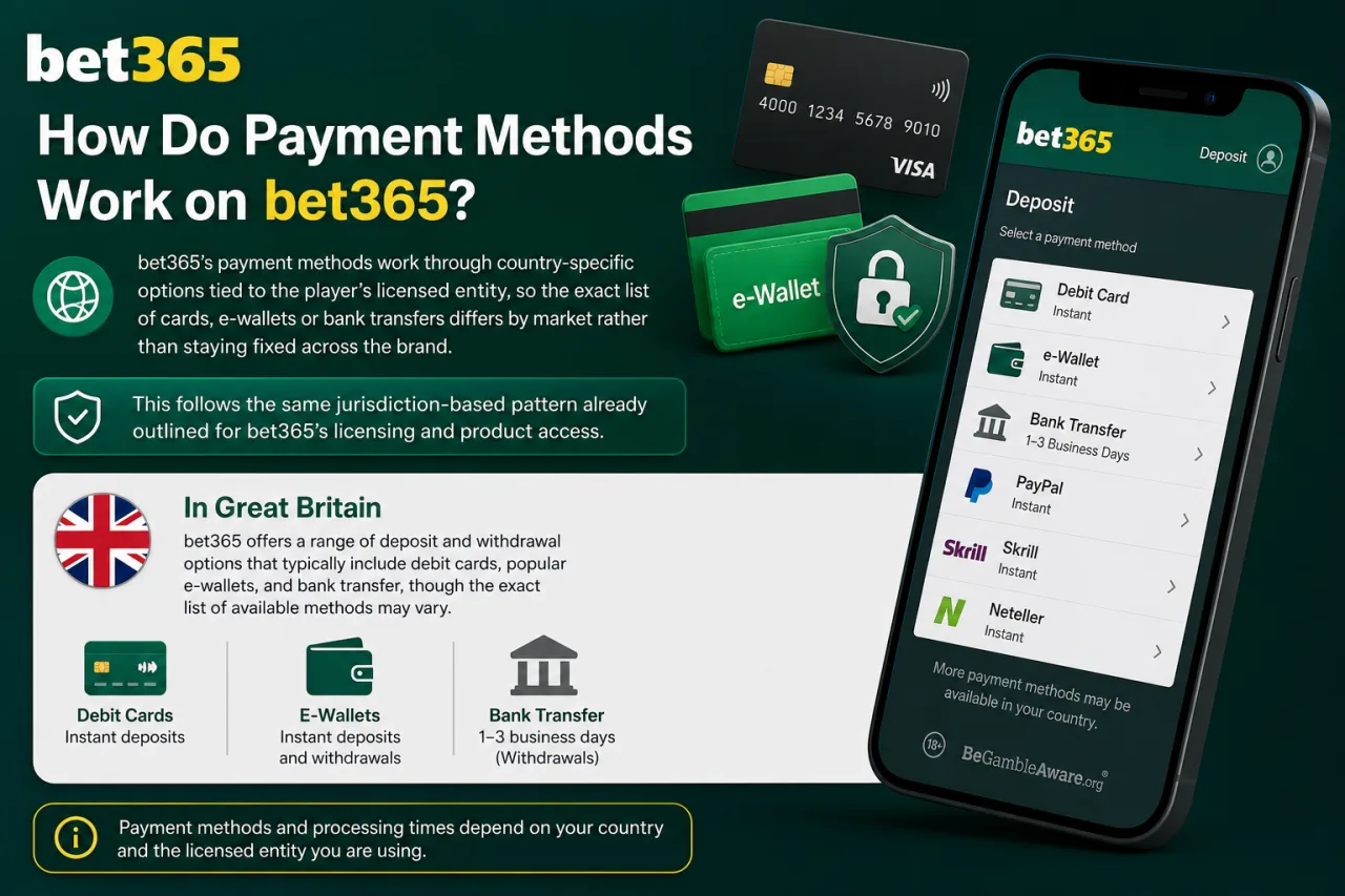 How Do Payment Methods Work on BET365
