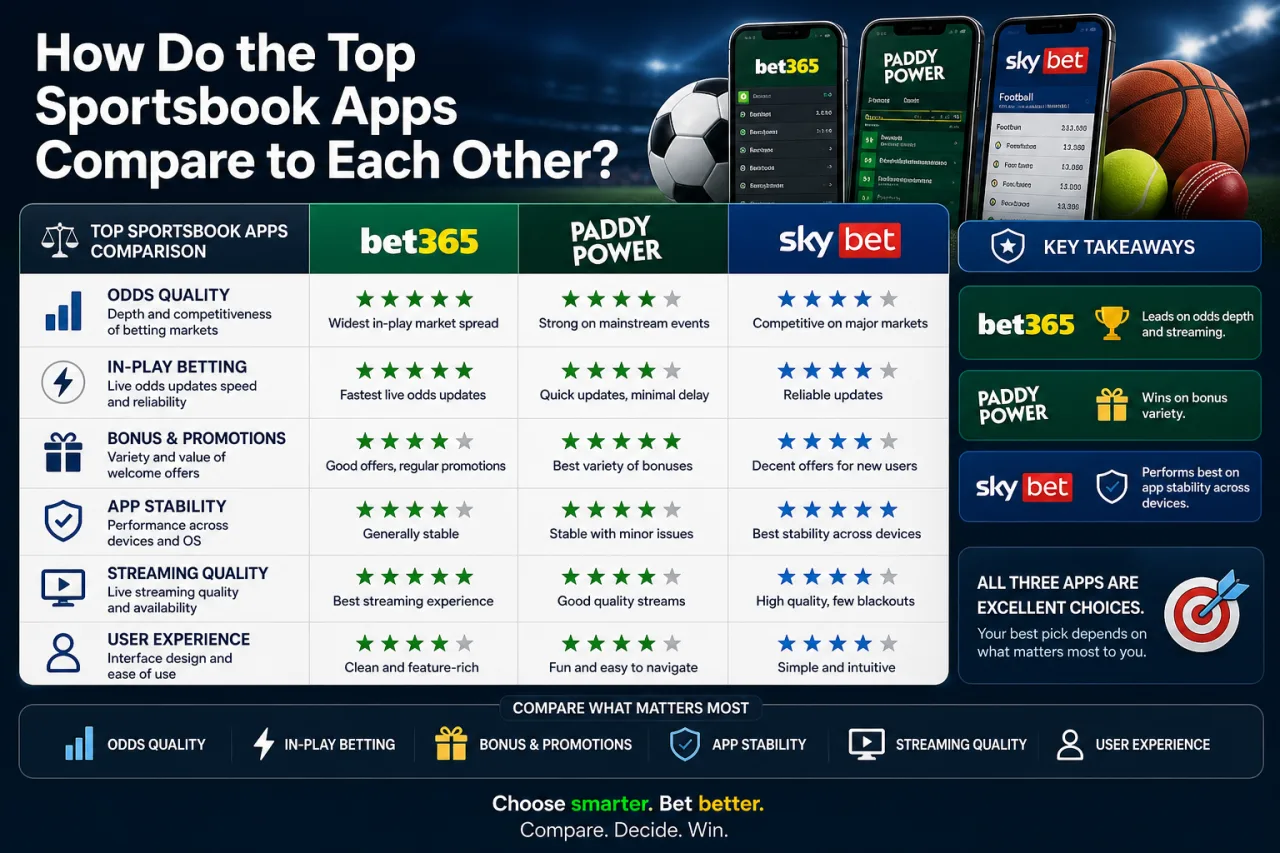 How Do the Top Sportsbook Apps Compare to Each Other How Do the Top Sportsbook Apps Compare to Each Other