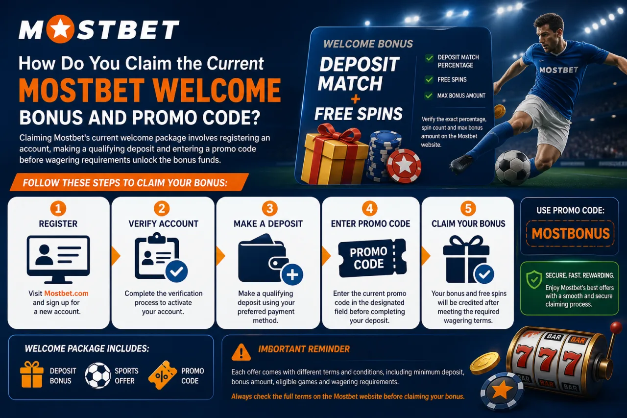 How Do You Claim the Current Mostbet Welcome Bonus and Promo Code