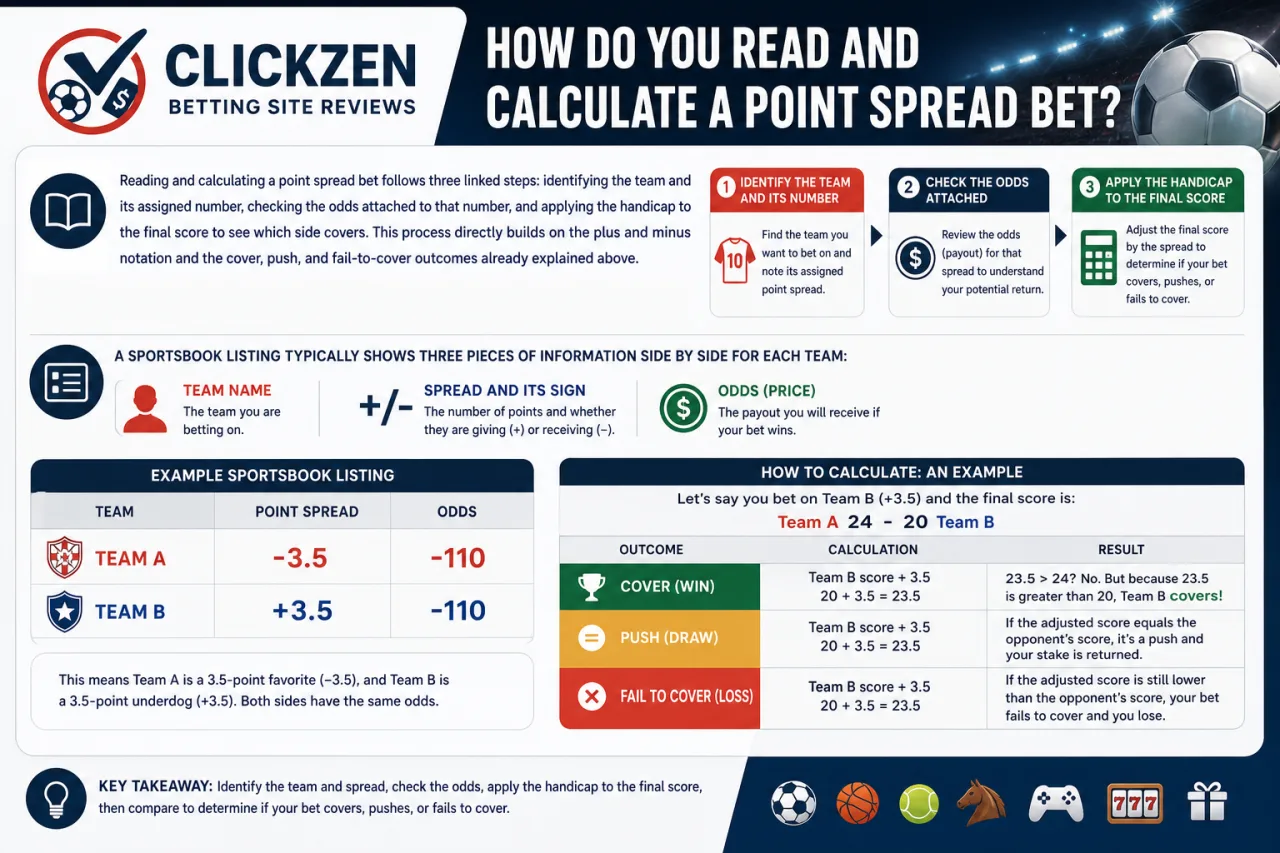 How Do You Read and Calculate a Point Spread Bet