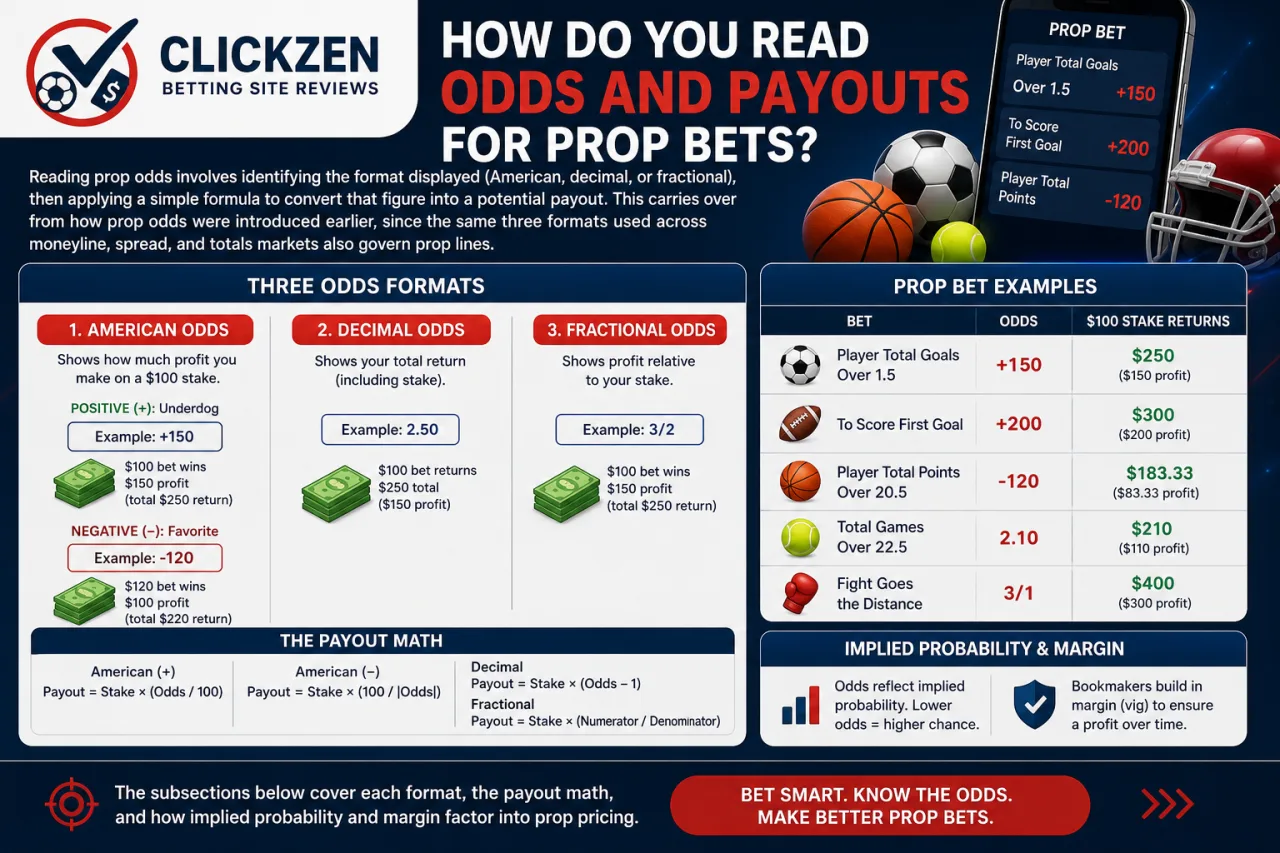 How Do You Read Odds and Payouts for Prop Bets