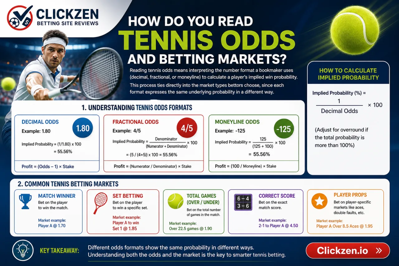 How Do You Read Tennis Odds and Betting Markets