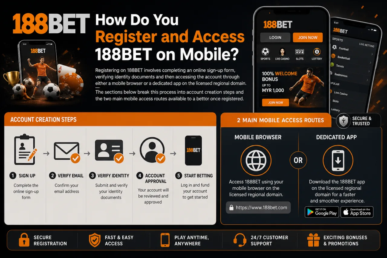 Mobile access and account checks for global users researching the former 188BET brand