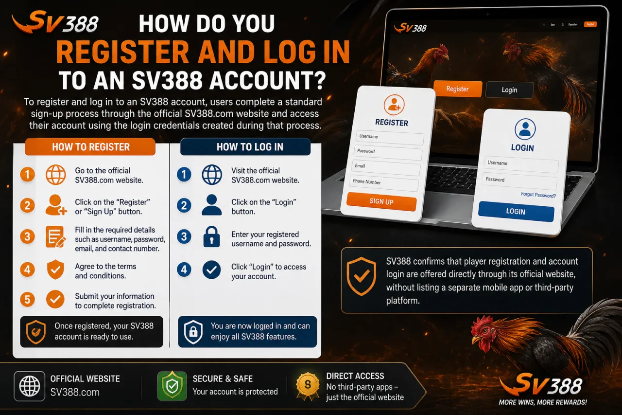 How Do You Register and Log In to an SV388 Account