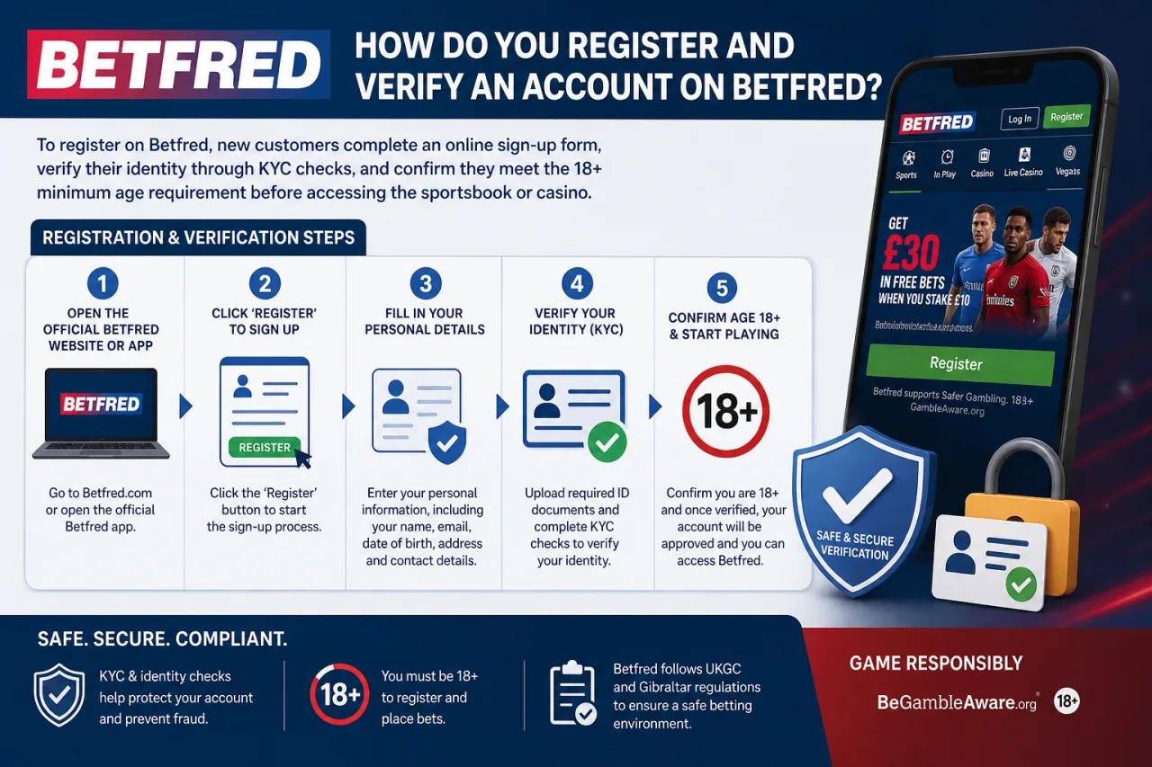 How Do You Register and Verify an Account on Betfred