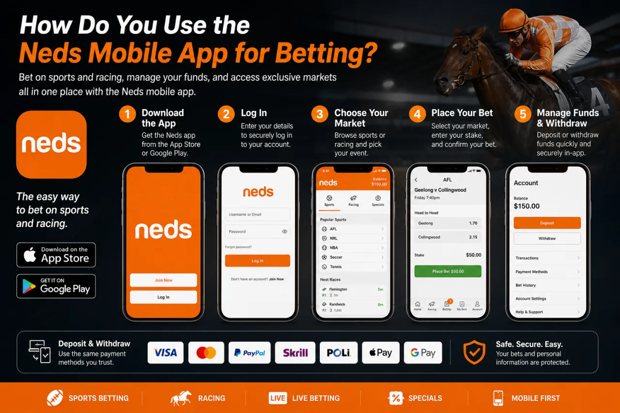 How Do You Use the Neds Mobile App for Betting