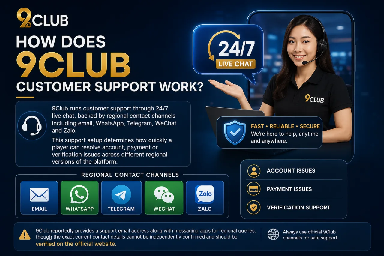 How Does 9Club Customer Support Work