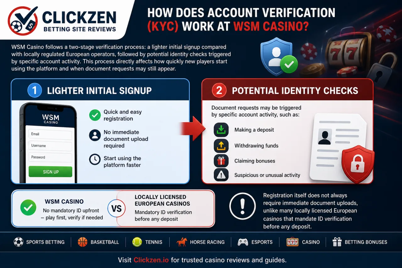 How Does Account Verification KYC Work at WSM Casino