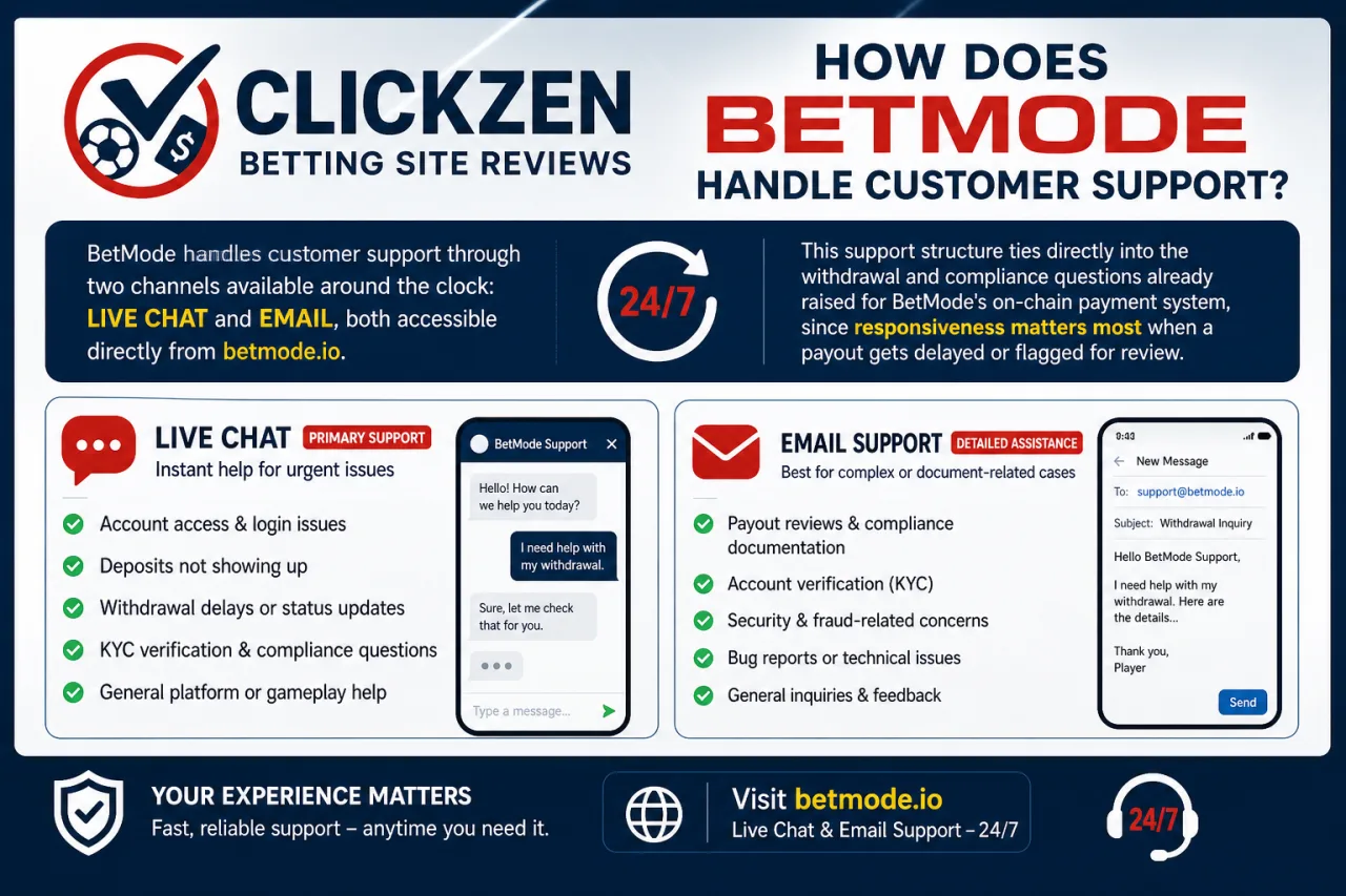 How Does BetMode Handle Customer Support