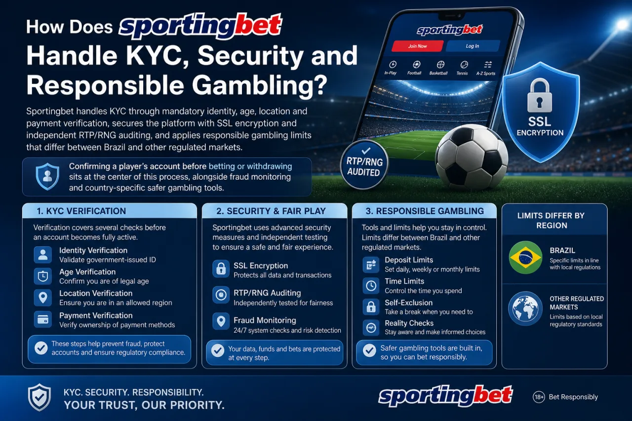 How Does Sportingbet Handle KYC, Security and Responsible Gambling