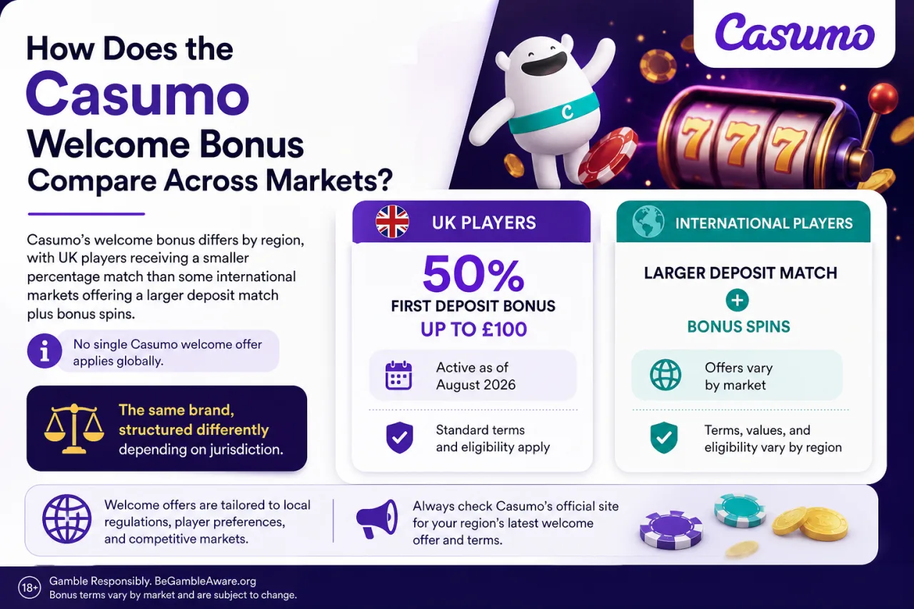 How Does the Casumo Welcome Bonus Compare Across Markets How Does the Casumo Welcome Bonus Compare Across Markets