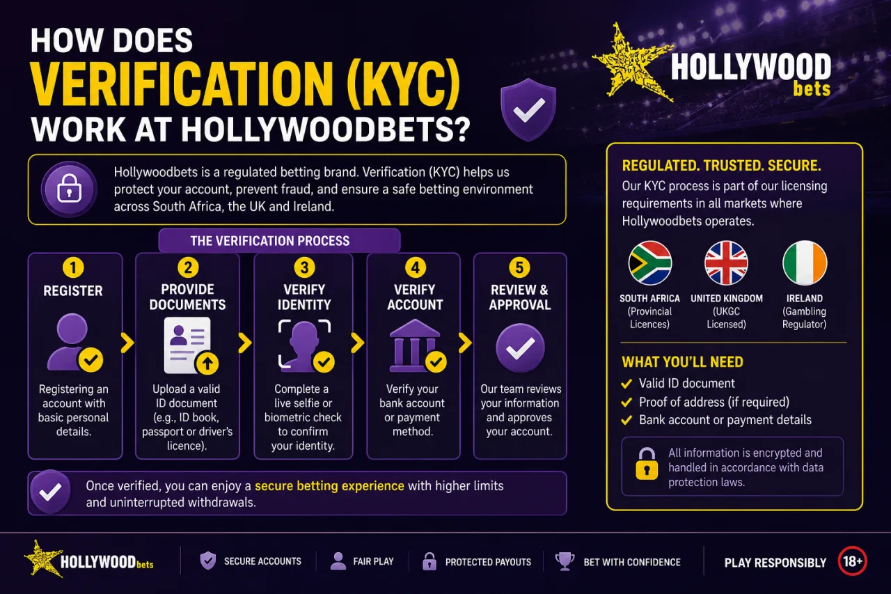 How Does Verification KYC Work at Hollywoodbets