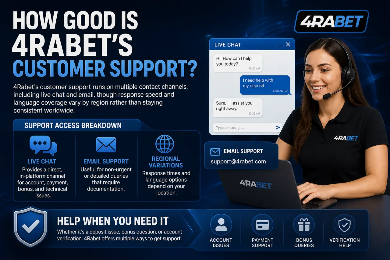 How Good Is 4Rabet's Customer Support
