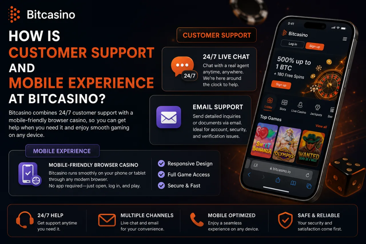 How Is Customer Support and Mobile Experience at Bitcasino
