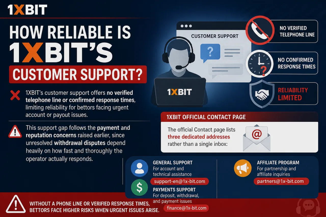 How Reliable Is 1XBIT's Customer Support