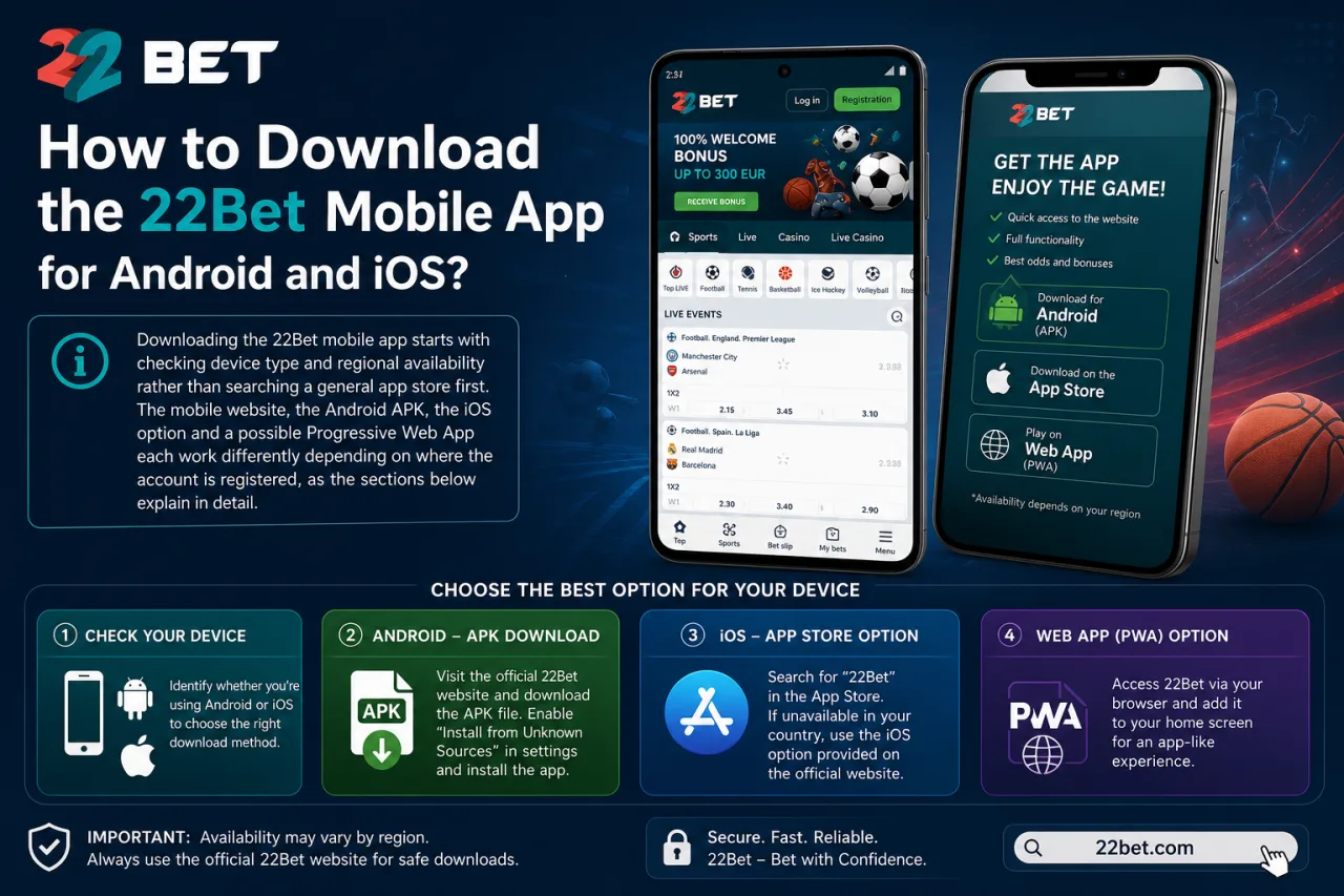 How to Download the 22Bet Mobile App for Android and iOS