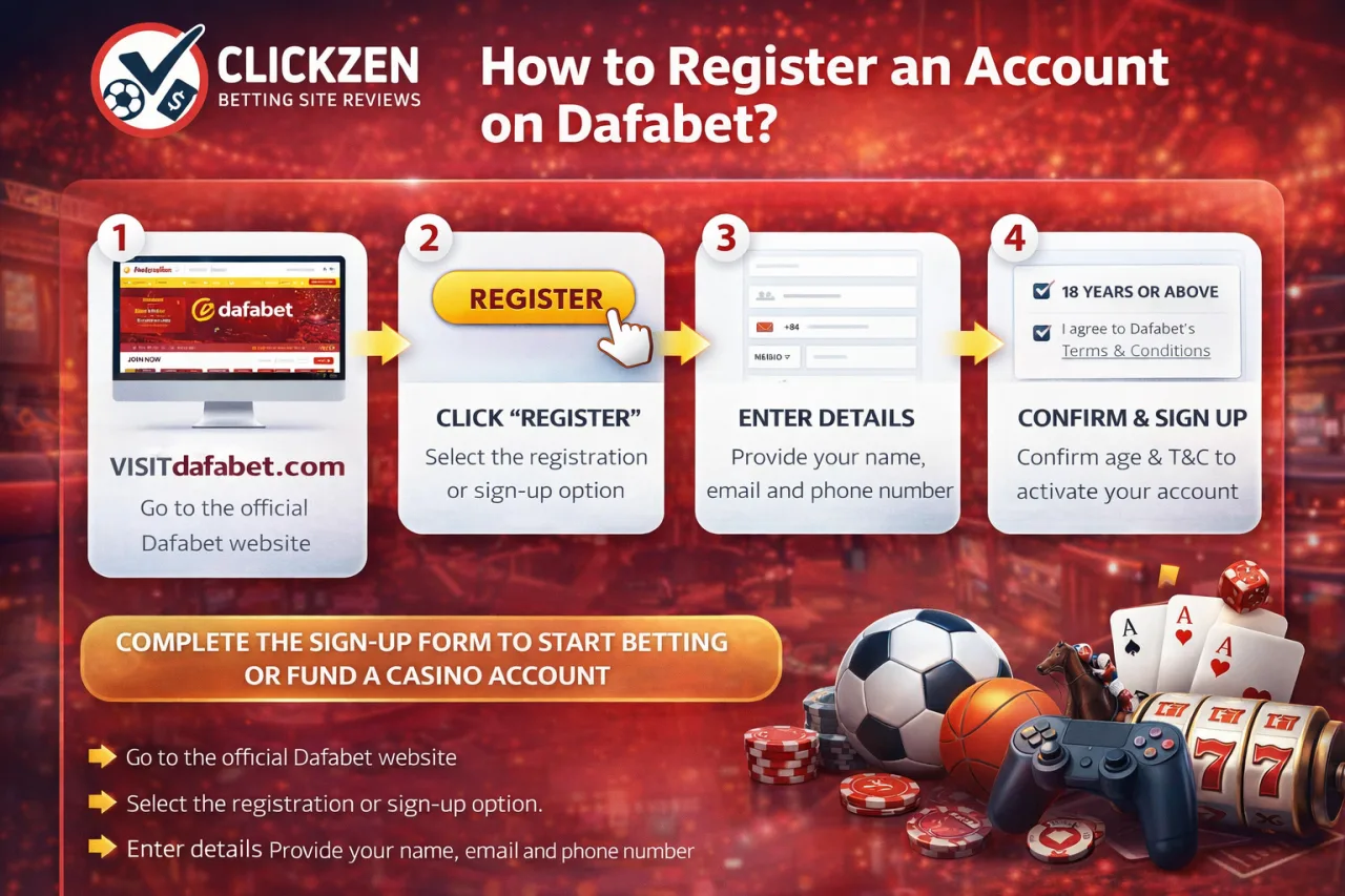 How to Register an Account on Dafabet