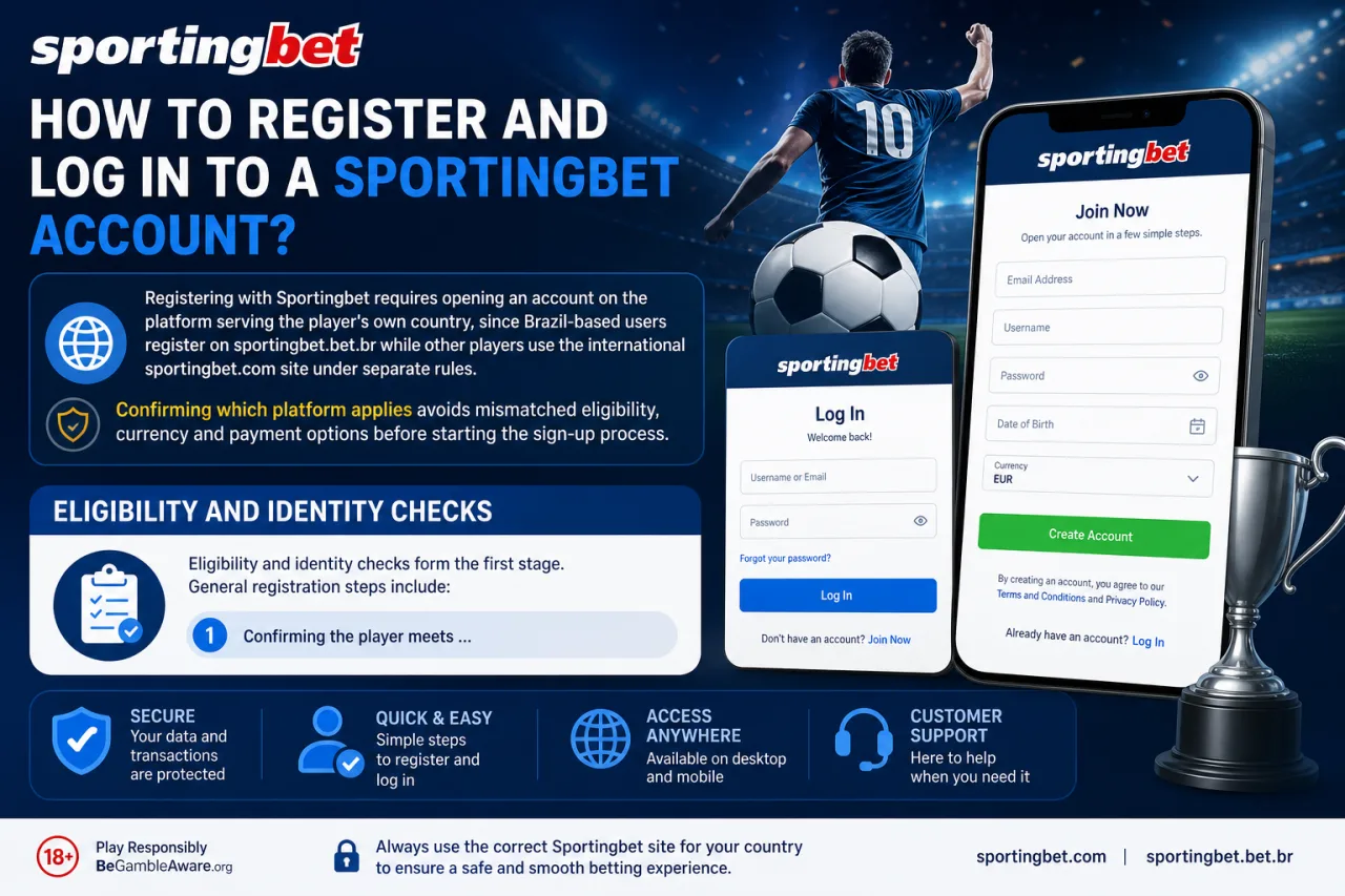 How to Register and Log In to a Sportingbet Account