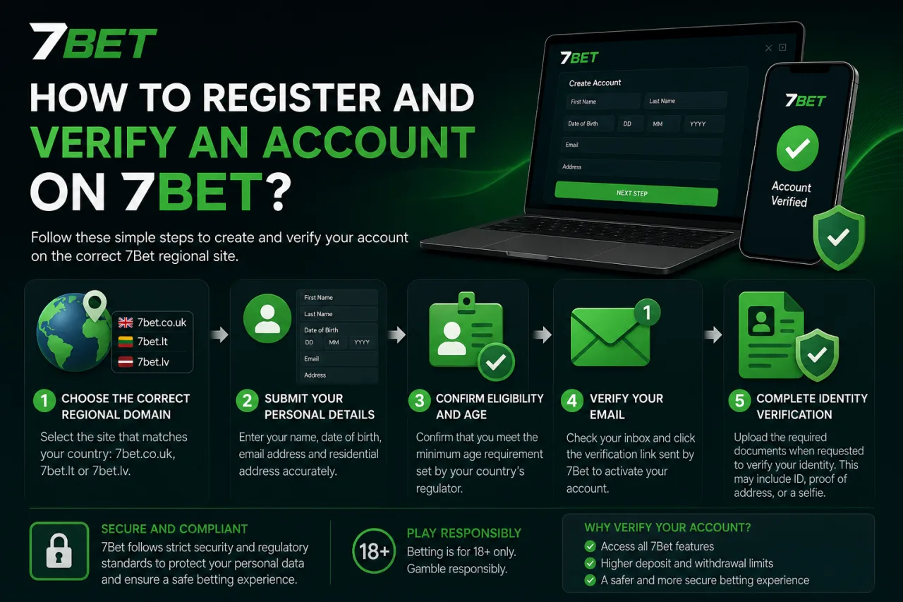 How to Register and Verify an Account on 7Bet