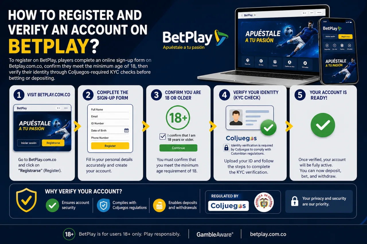 How to Register and Verify an Account on BetPlay