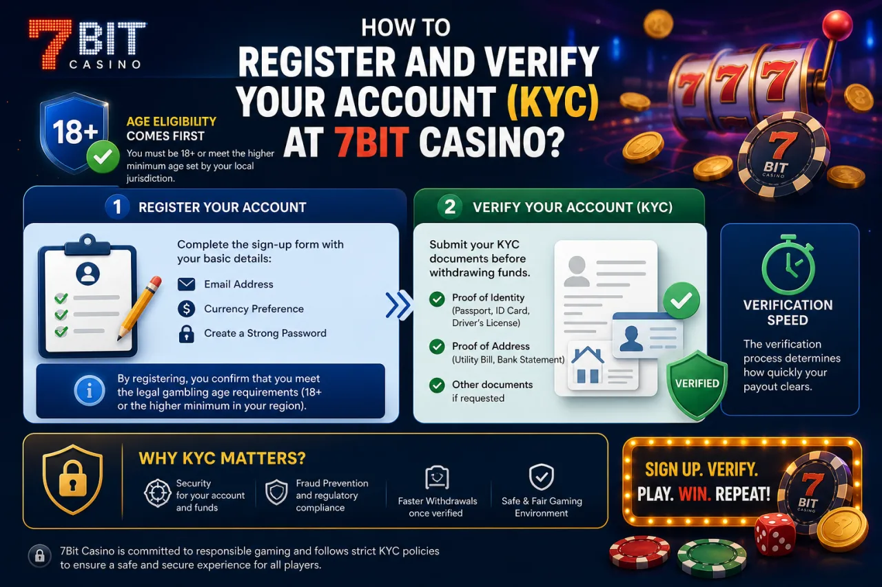 How to Register and Verify Your Account KYC at 7Bit Casino