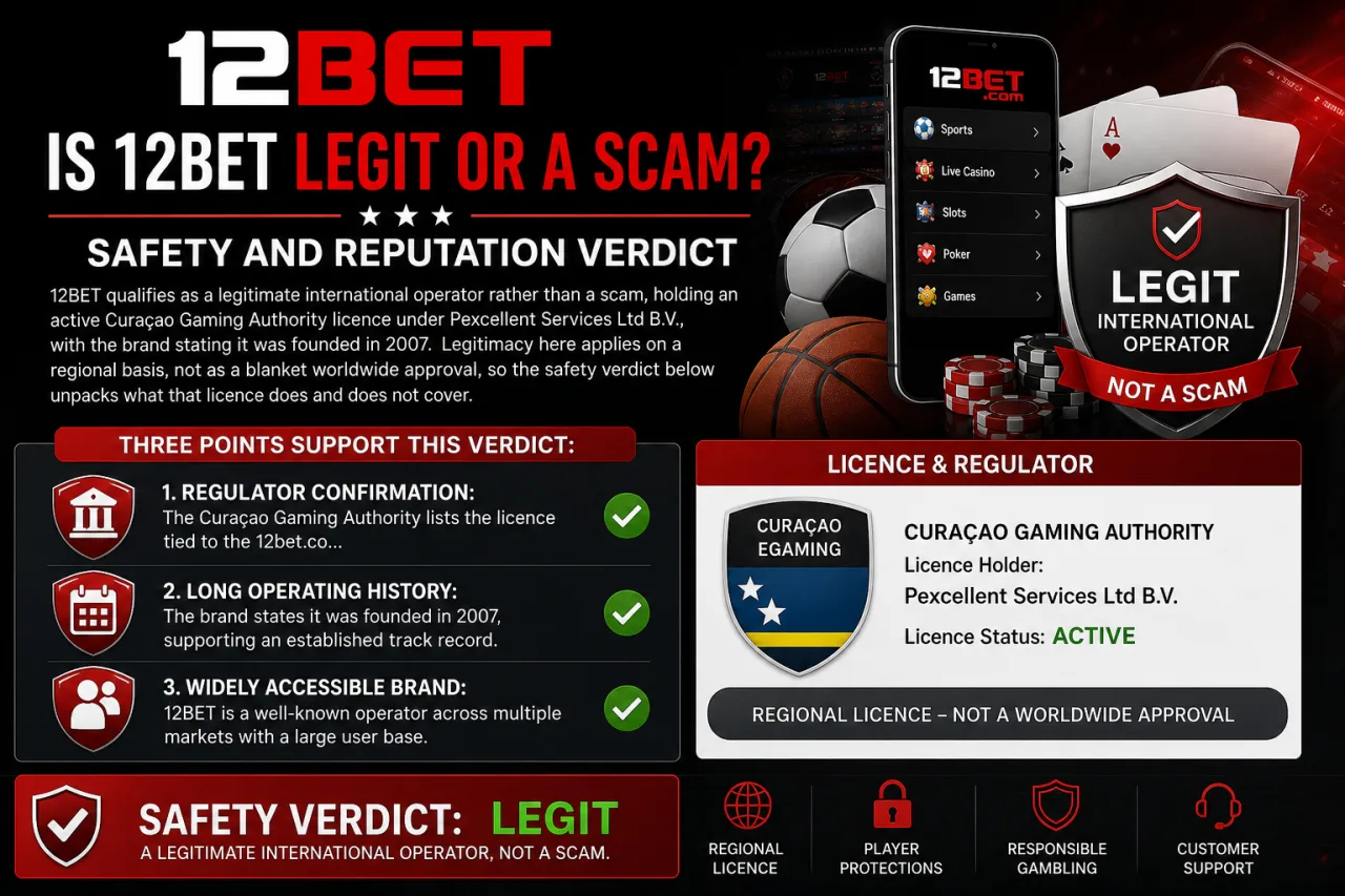 Is 12BET Legit or a Scam? Safety and Reputation Verdict