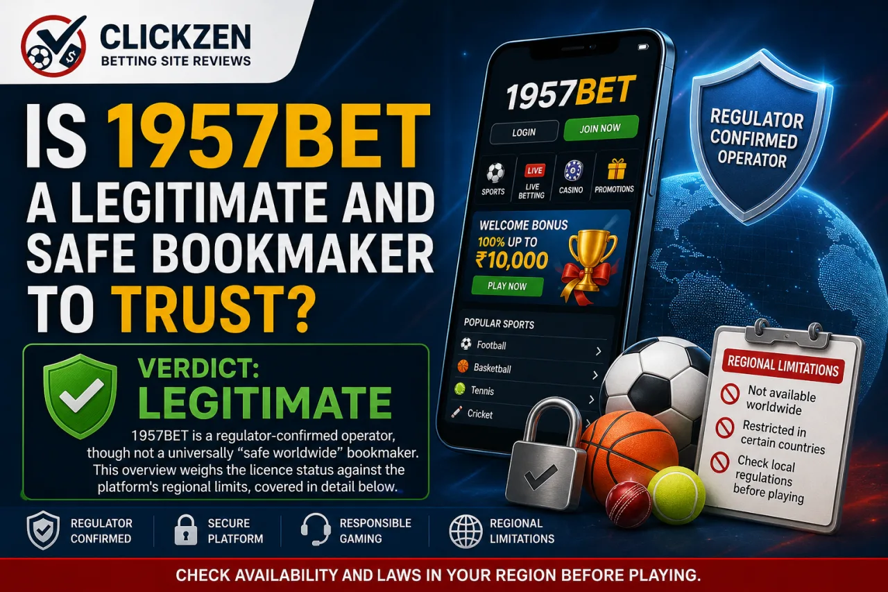 Is 1957BET a Legitimate and Safe Bookmaker to Trust