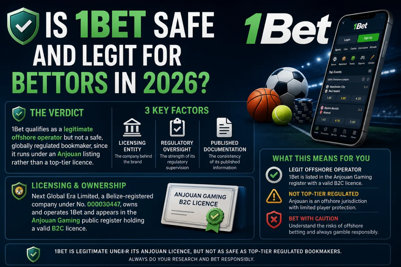 Is 1Bet Safe and Legit for Bettors in 2026