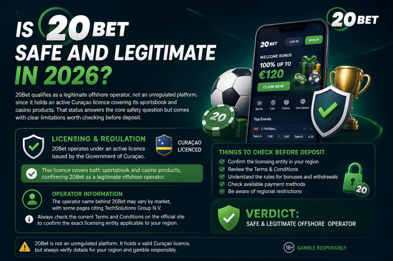 Is 20Bet Safe and Legitimate in 2026