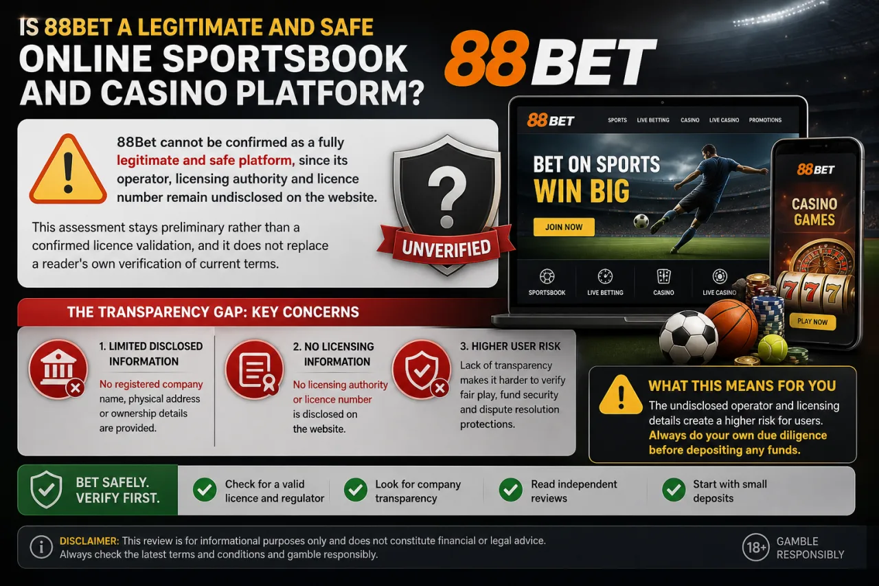 Is 88Bet a Legitimate and Safe Online Sportsbook and Casino Platform
