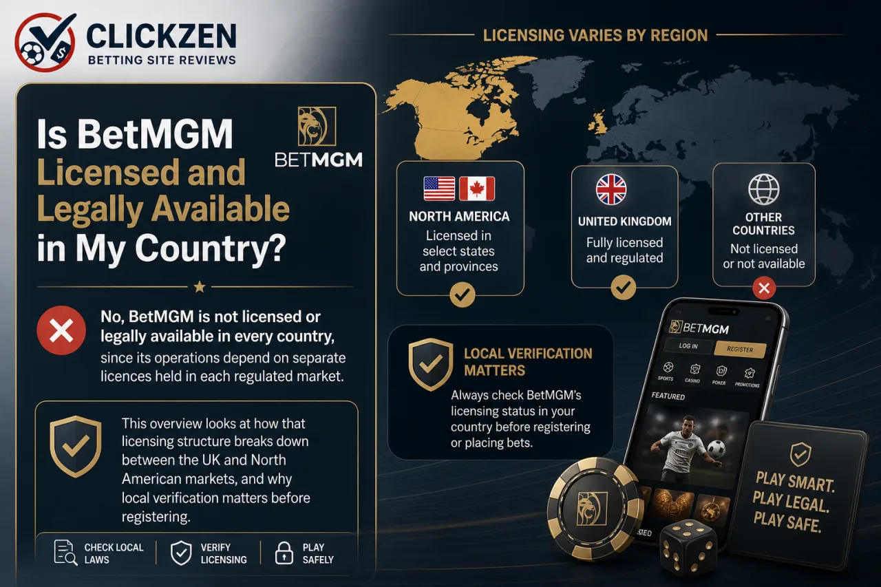 Is BetMGM Licensed and Legally Available in My Country