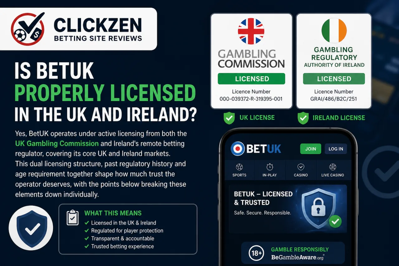 Is BetUK Properly Licensed in the UK and Ireland