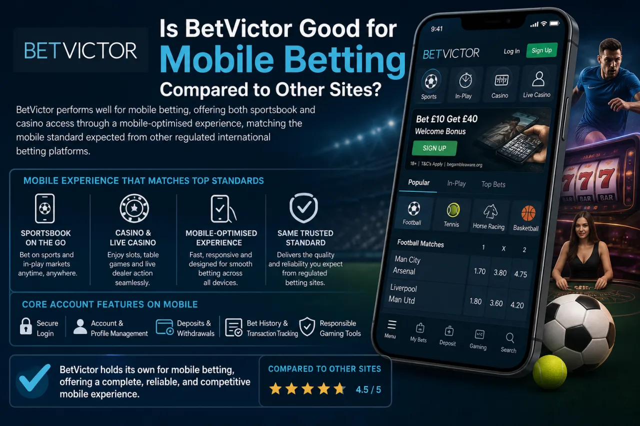 Is BetVictor Good for Mobile Betting Compared to Other Sites