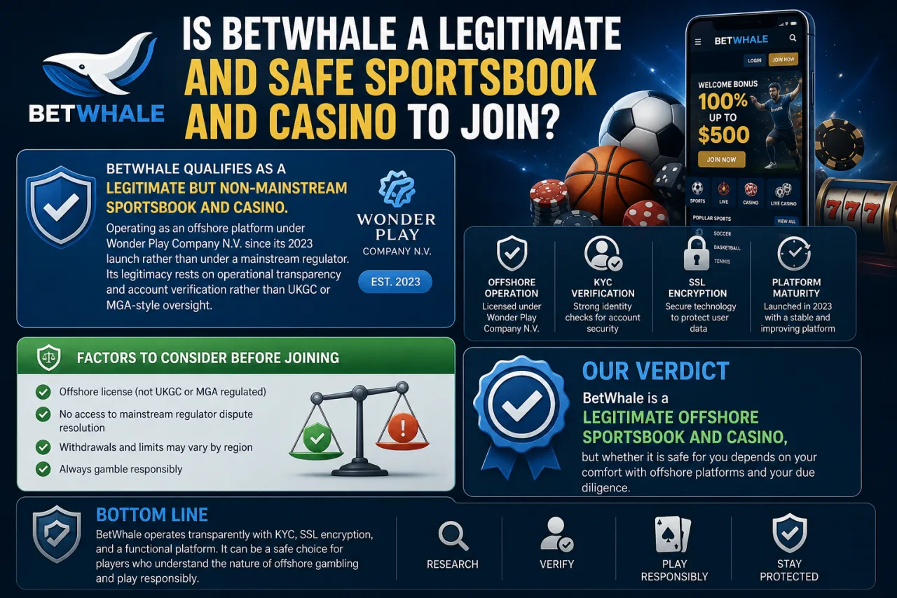 Is BetWhale a Legitimate and Safe Sportsbook and Casino to Join