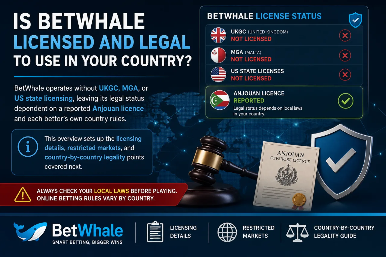 Is BetWhale Licensed and Legal to Use in Your Country